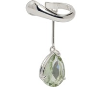 Silver Drop Left Ear Cuff