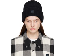 Black Patch Beanie