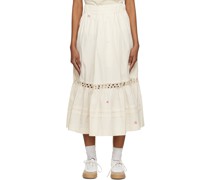Off-White Nutmeg Midi Skirt