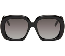 Black Square Halfmoon Sunglasses