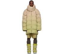 Moncler + Taupe & Green Down Coat