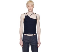 Navy Fist Tank Top