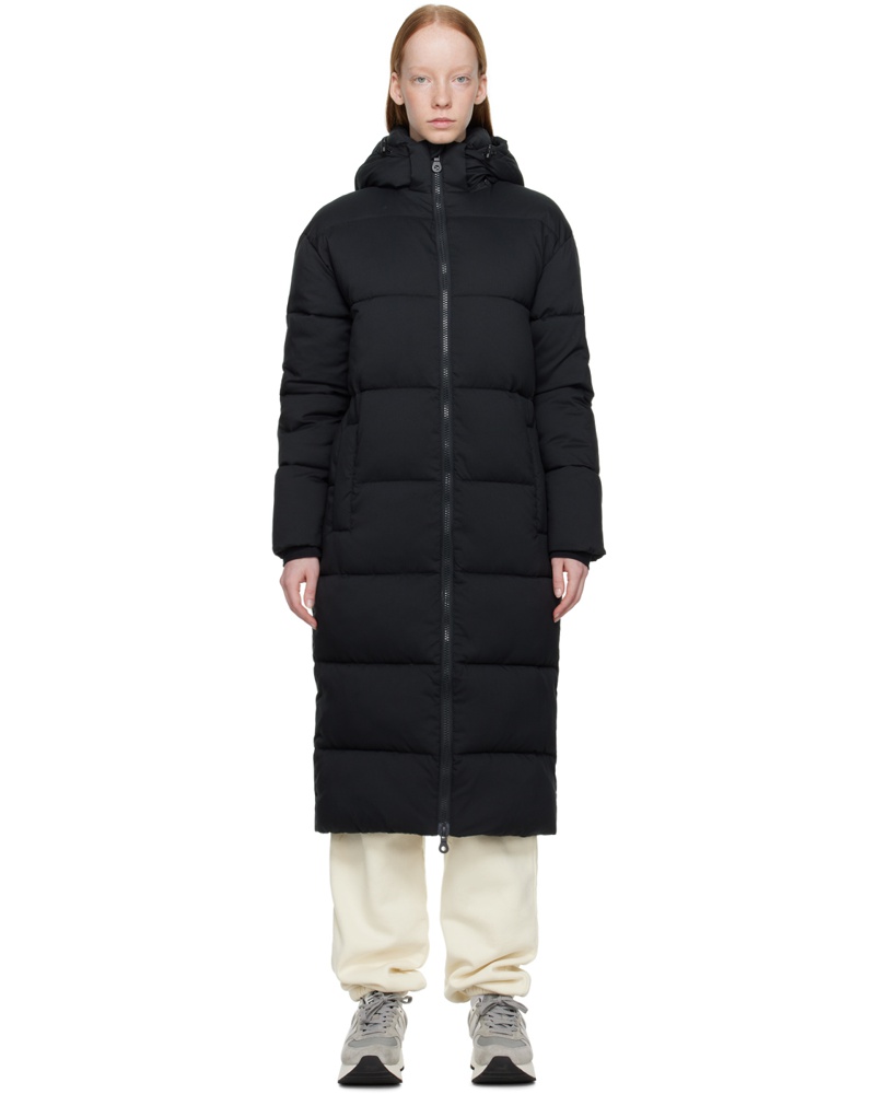 Girlfriend Collective Damen Black Long Puffer Coat