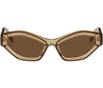 Beige Cat-Eye Sunglasses