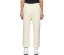 Off-White Snap Front Lounge Pants