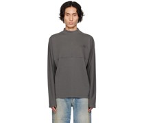 Gray Printed Sweatshirt