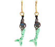 Green & Brown Siren Earrings