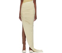 Off-White Floor Length Maxi Skirt