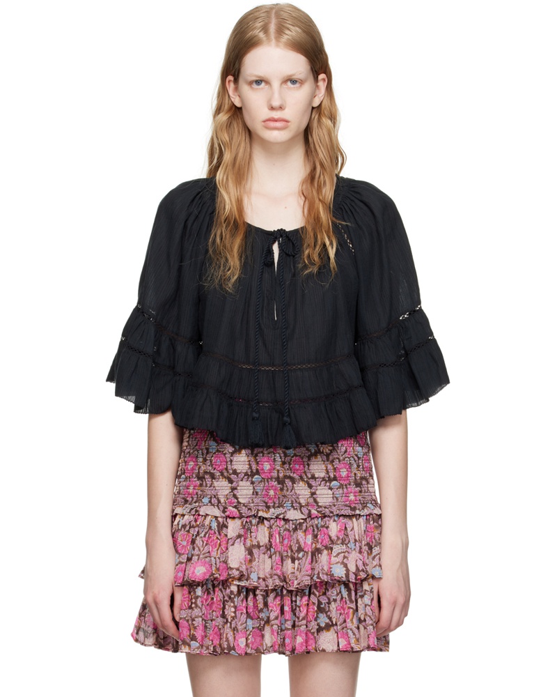 Étoile Isabel Marant Damen Black Liam Blouse