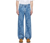 Blue Graphic Jeans