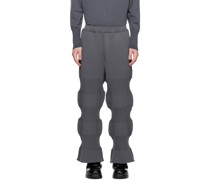Gray Fluted 1 Trousers