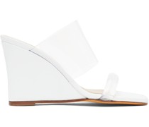 White Olympia Heeled Sandals