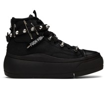 Black Pyramid Studded Kurt Sneakers