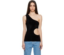 Black Cutout Tank Top