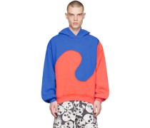 Blue & Orange Swirl Hoodie