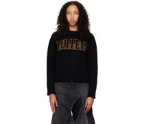 Black Spiderweb Sequin Sweater