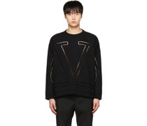 Black Cut-Out Sweater