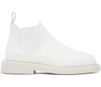 White Gomme Gommello Chelsea Boots