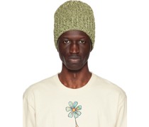 Green Twisted Beanie