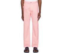 Pink 5-Pocket Jeans
