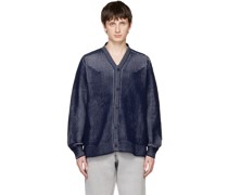 White & Navy Ambient Cardigan