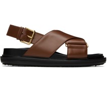 Brown Fussbett Sandals