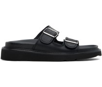 Black Paris ' Matto' Leather Sandals