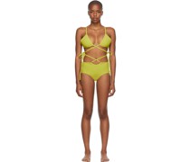 Green Wrapped Tie & Loop Tie Bikini