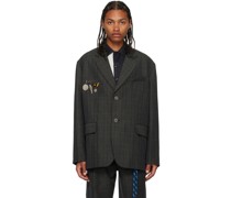 Gray Square Blazer