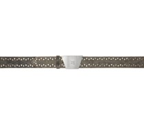 Taupe 'The 2000 Buckle' Belt