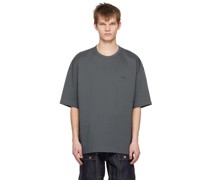 Gray Embroidered T-Shirt