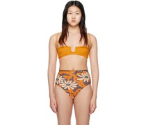 Orange Mahy Bikini Top