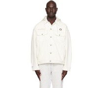 White Hooded Denim Jacket