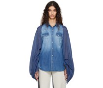 SSENSE Exclusive Blue Insertedition Denim Jacket