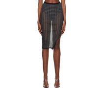 Black Anais Midi Skirt