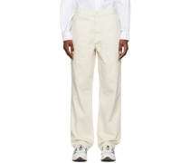 Beige Broom Trousers