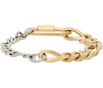 Gold & Silver Curb Chain Bracelet