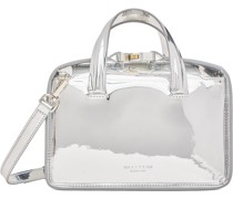 Silver Brie Briefcase