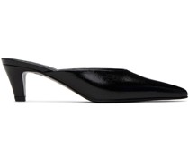Black 'The Patent Leather Mule' Heels