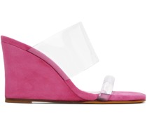Pink Olympia Wedge Sandals