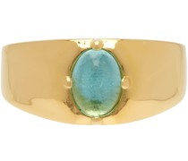 SSENSE Exclusive Gold Stone Ring