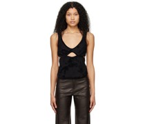 Black Burn Out Bodice Camisole