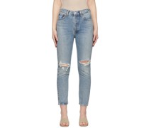 Blue Riley Cropped Jeans