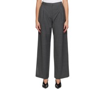 Gray Pisa Wide Trousers