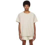 Beige Inside Out Terry T-Shirt