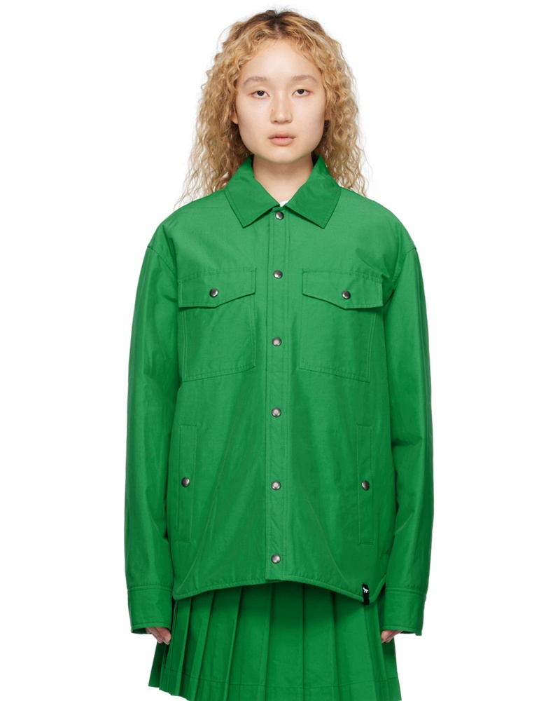 Kitsuné Damen Green Padded Jacket