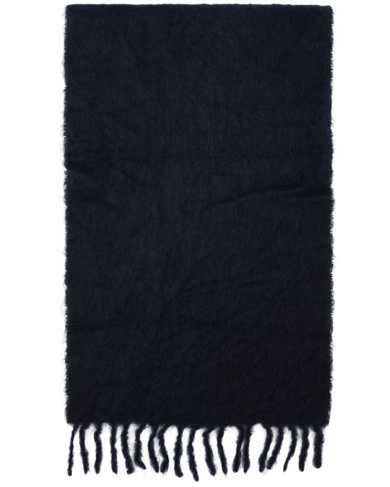Ganni Damen Navy & Brown Gradient Scarf