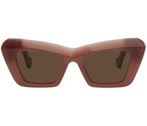 Burgundy Cat-Eye Sunglasses