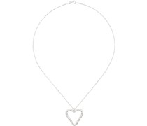 Silver Heart Willow Pendant Necklace