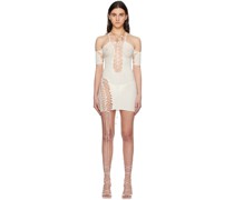 Off-White Lace-Up Minidress